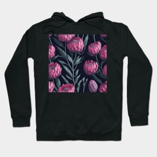 Protea Flower Seamless Pattern | South Africa National Flower | National Sport Symbol | King Protea Hoodie